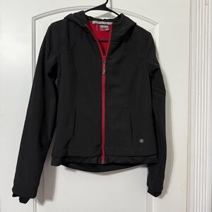 Athleta Women's Black Jacket with Red Accents